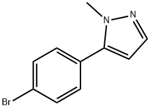 5-(4-BROMOPHENYL)-1-METHYL-1H-PYRAZOLE 结构式