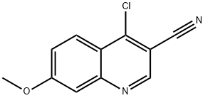 4-氯-7-甲基喹啉-3-甲腈 结构式