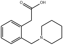 2-(1-PIPERIDINYLMETHYL)-BENZENEACETIC ACID 结构式
