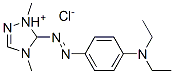 5-[[4-(diethylamino)phenyl]azo]-1,4-dimethyl-1H-1,2,4-triazolium chloride 结构式