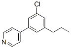 4-(3-CHLORO-5-PROPYLPHENYL)-PYRIDINE 结构式