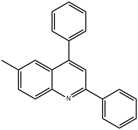 6-Methyl-2,4-diphenylquinoline 结构式