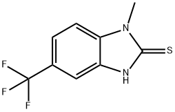 1,3-二氢-1-甲基-5-三氟甲基-2H-苯并咪唑-2-硫酮 结构式