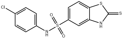 4'-chloro-2-mercapto-5-benzothiazolesulphonanilide 结构式