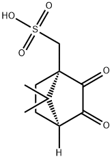 (7,7-二甲基-2,3-二氧代二环[2.2.1]庚-1-基)甲磺酸水合物 结构式