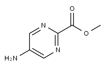 5-氨基嘧啶-2-甲酸甲酯 结构式