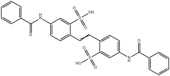 4,4'-dibenzamido-2,2'-stilbenedisulfonic acid 结构式