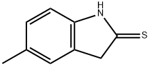 5-METHYL-1,3-DIHYDRO-INDOLE-2-THIONE 结构式