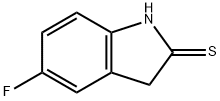 5-FLUORO-1,3-DIHYDRO-INDOLE-2-THIONE 结构式