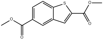 DIMETHYL 1-BENZOTHIOPHENE-2,5-DICARBOXYLATE 结构式
