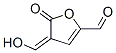 2-Furancarboxaldehyde, 4,5-dihydro-4-(hydroxymethylene)-5-oxo- (9CI) 结构式