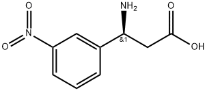 (S)-3-氨基-3-(3-硝基苯基)丙酸 结构式