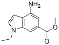 1H-Indole-6-carboxylicacid,4-amino-1-ethyl-,methylester(9CI) 结构式