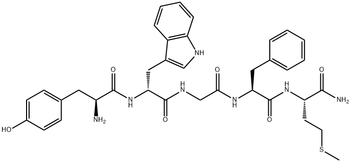 (D-TRP2)-METHIONINE ENKEPHALINAMIDE*ACET ATE 结构式