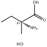 (R)-2-氨基-2-甲基-丁酸盐酸盐 结构式