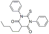 1,3-Diphenyl-2,3-dihydro-5-pentyl-2-thioxo-4,6(1H,5H)-pyrimidinedione 结构式