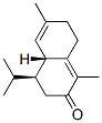 (4S,4aR)-4,4a,7,8-Tetrahydro-1,6-dimethyl-4-isopropylnaphthalen-2(3H)-one 结构式