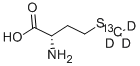 L-甲硫氨酸-甲基-13C,D3 结构式