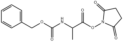 2,5-二氧代吡咯烷-1-基((苄氧基)羰基)丙氨酸 结构式