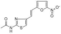 2-ACETYLAMINO-4-(2-(5-NITRO-2-FURYL)VINYL)-1,3-THIAZOLE 结构式