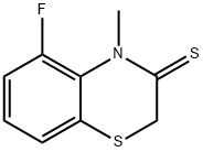 2H-1,4-Benzothiazine-3(4H)-thione,  5-fluoro-4-methyl- 结构式