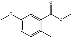 2-甲基-5-甲氧基苯甲酸甲酯 结构式