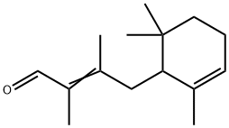 2,3-Dimethyl-4-(2,6,6-trimethyl-2-cyclohexen-1-yl)-2-butenal 结构式