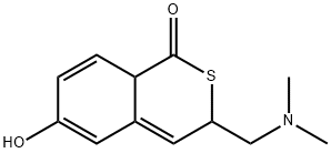 Benzo[c]thiophen-1(3H)-one, 3-[(dimethylamino)methyl]-6-hydroxy- (9CI) 结构式