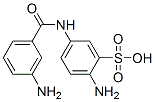 2-amino-5-[(3-aminobenzoyl)amino]benzenesulphonic acid 结构式