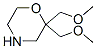 2,2-bis(Methoxymethyl)morpholine 结构式
