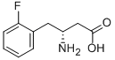 (R)-3-氨基-4-(2-氟苯基)丁酸 结构式