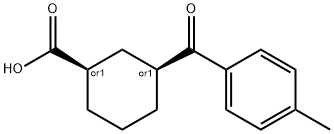 (1S,3R)-3-(4-甲基苯甲酰基)环己烷-1-羧酸 结构式