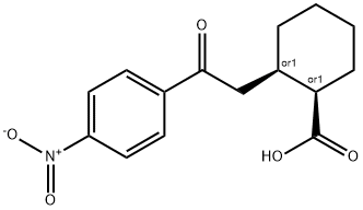 (1R,2R)-2-(2-(4-硝基苯基)-2-氧乙基)环己烷-1-羧酸 结构式