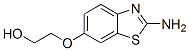 Ethanol, 2-[(2-amino-6-benzothiazolyl)oxy]- (9CI) 结构式