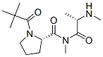 N-pivaloylprolyl-N,N'-dimethylalaninamide 结构式