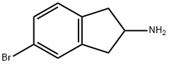 5-溴-2-氨基茚盐酸盐 结构式