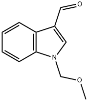 N-(methoxymethyl)-3-indolecarboxaldehyde 结构式