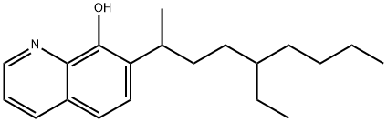 7-(4-乙基-1-甲基辛基)-8-羟基喹啉 结构式