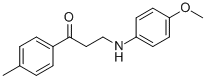 3-(4-METHOXYANILINO)-1-(4-METHYLPHENYL)-1-PROPANONE 结构式