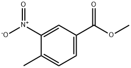 4-甲基-3-硝基苯甲酸甲酯 结构式