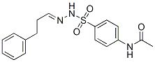 N-[4-[(3-phenylpropylideneamino)sulfamoyl]phenyl]acetamide 结构式