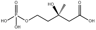 3-hydroxy-3-methyl-5-phosphonooxy-pentanoic acid 结构式