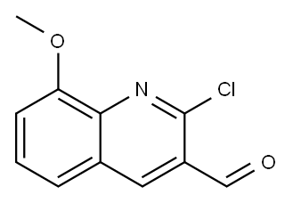 2-氯-8-甲氧基喹啉-3-甲醛 结构式