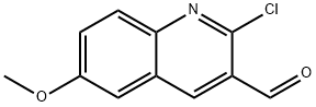 2-氯-6-甲氧基喹啉-3-甲醛 结构式