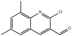 2-氯-6,8-二甲基喹啉-3-甲醛 结构式
