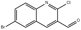 6-溴-2-氯喹啉-3-甲醛 结构式
