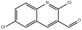2,6-二氯喹啉-3-甲醛 结构式