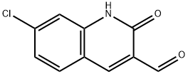 7-氯-2-羟基喹啉-3-甲醛 结构式