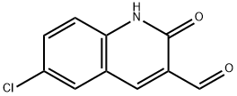 6-氯-2-羟基喹啉-3-甲醛 结构式