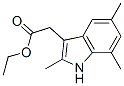 ethyl 2-(2,5,7-trimethyl-1H-indol-3-yl)acetate 结构式